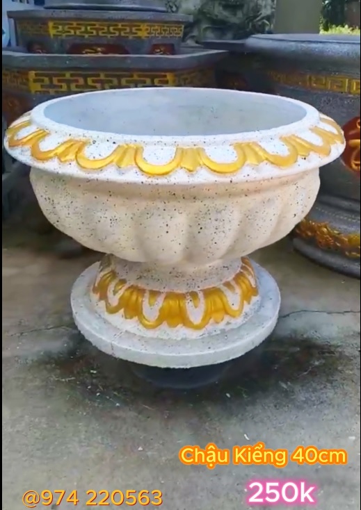 Chậu Kiểng Tròn Trắng – Tây Ninh